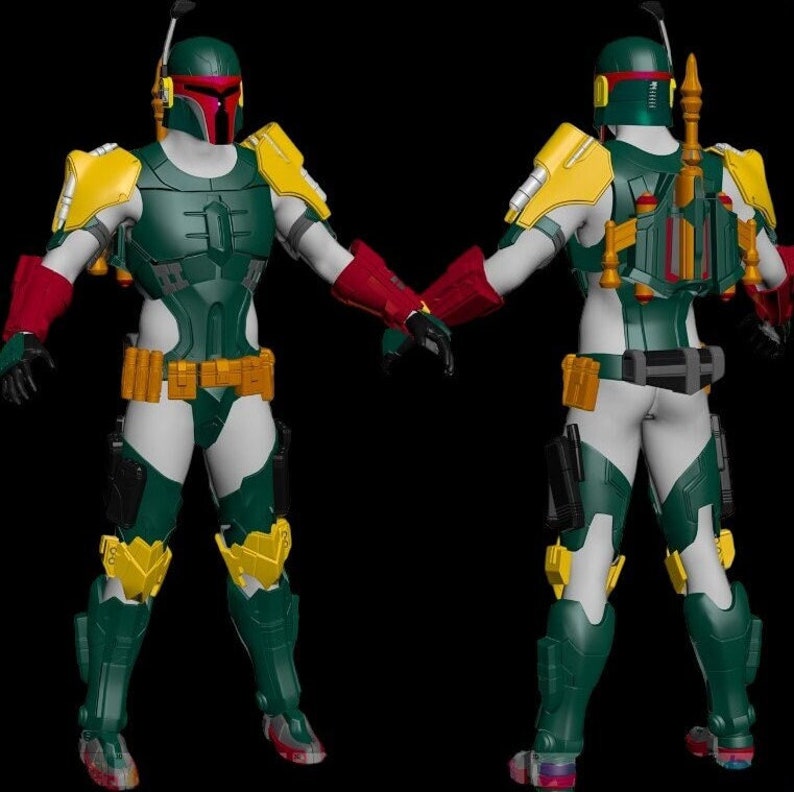 Boba Fett Armor 3D Print Stl Files - Etsy Singapore