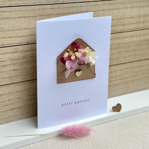 Klappkarte mit Blumen