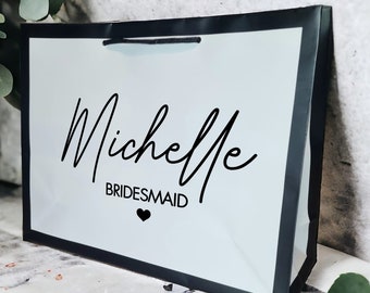 Personalised Gift Bags. Bridesmaid Gift Bag, groomsman giftbag, Bridal Party Gift Bags, Personalized Wedding Gift Bag, Wedding Bags,