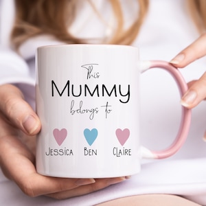 Mother's Day mug, personalised this mummy belongs to mug. mummy gift from kids