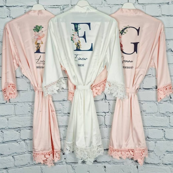 FAST DISPATCH Personalised Bridesmaid Robes, Bridal Party Gifts