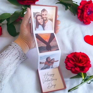 Personalised photo pull up gift box, birthday gift, mother's day, Valentines Day gift for her, gift for her, personalised photo gift