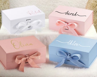 Personalisierte Brautjungfer Box, Geschenkbox zum Muttertag, Brautjungfer Vorschlag Box, magnetische Geschenkboxen, Trauzeugin Box