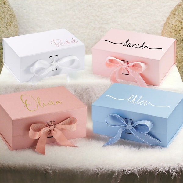 Personalised Bridesmaid box, Mother's day gift box, Bridesmaid proposal box, magnetic gift boxes, maid of honour box