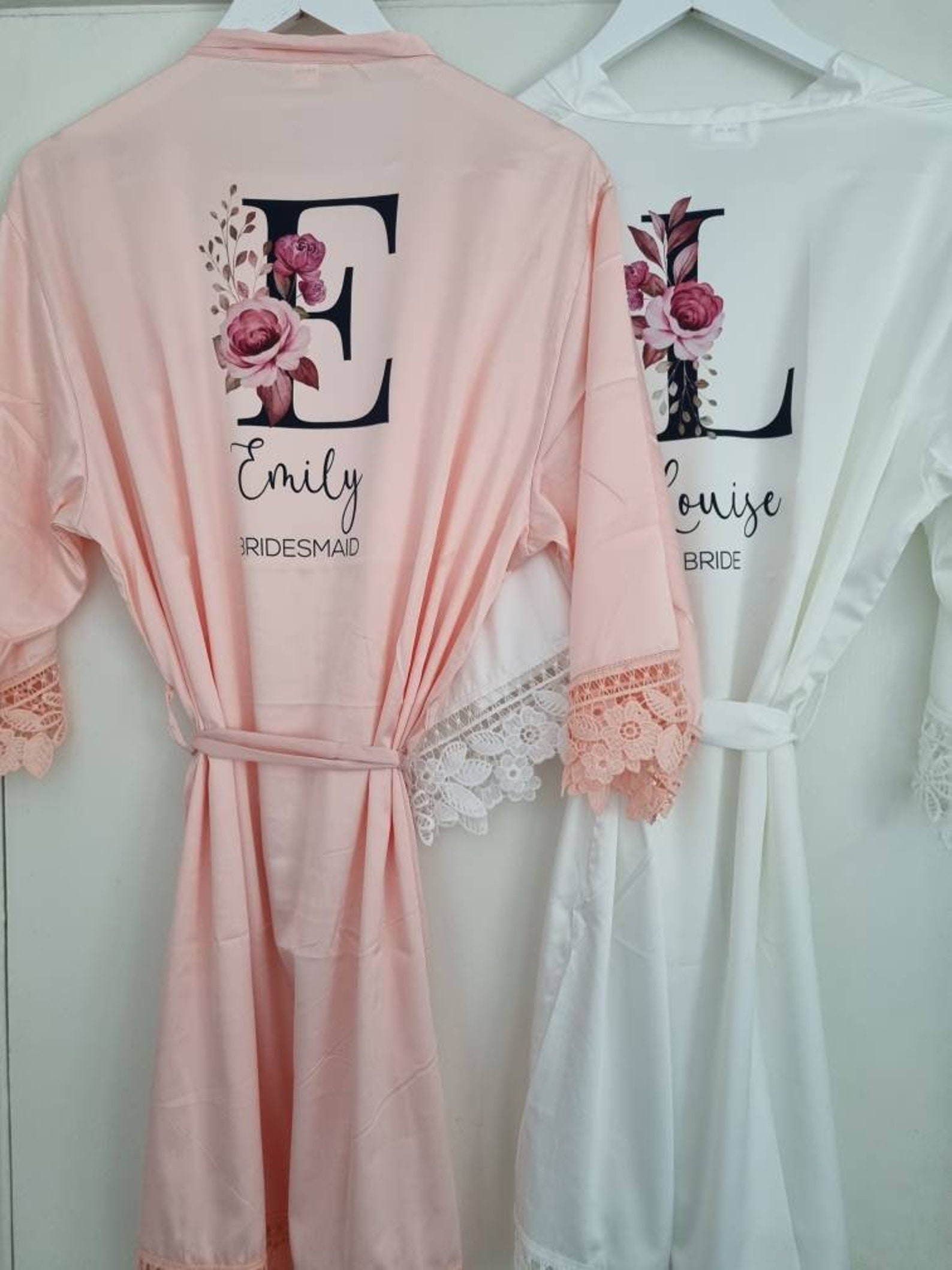 Personalised Bridesmaid Robes Bridal Party Robes Wedding Etsy UK