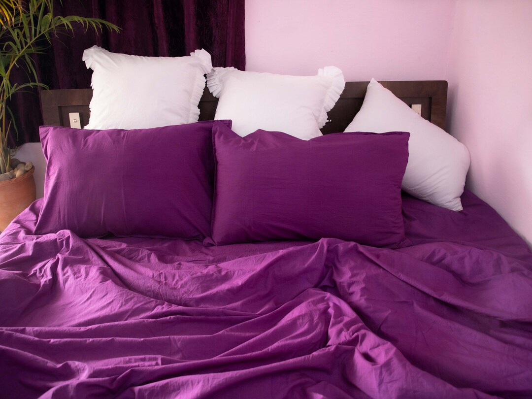 Linen 100 Pure / Cotton Duvet Cover / Washed Linen/ Cotton Etsy