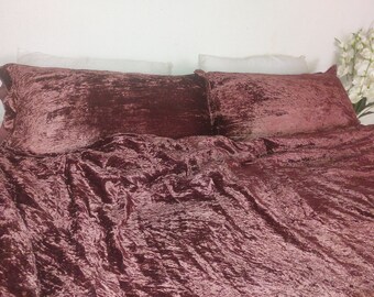 100% Velvet Red duvet cover Velvet Comforter Duvet cover Handmade Quilt Cover pillow Cover Velvet Bohemian Bedding