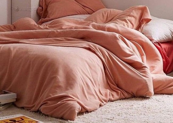 Coral duvet cover deals