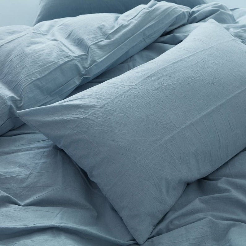 Light Blue Duvet Cover 100 Cotton Comforter Duvet Cover Etsy UK