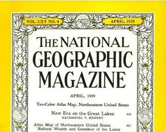 Original 1959 National Geographic Magazine | Jerusalem, The Divided City