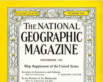 Original 1940 National Geographic Magazine | Canoeing Down the Jordan River | Pre-State Israel | Nature in the Holy Land | The Jordan River