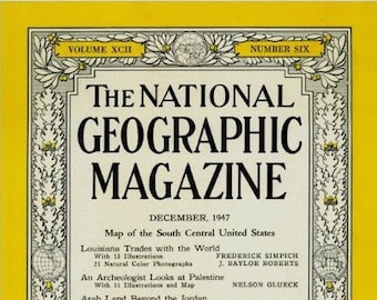 Original 1947 National Geographic Magazine | An Archeologist Looks at Palestine | Holy Land Archeology | | Ancient Israel