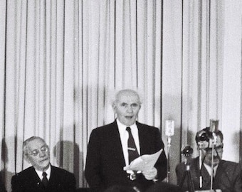 Declaring The State of Israel | David Ben Gurion, First Prime Minister of Israel | May 14, 1948 | Israel is Born