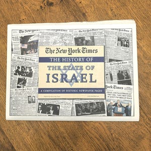 Wydanie 62-stronicowe | Historia Izraela w NY Times | Pierwsze strony i artykuły (licencjonowane)