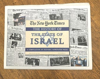 62-Page Edition | NY Times History of Israel | Front Pages & Articles (Licensed)