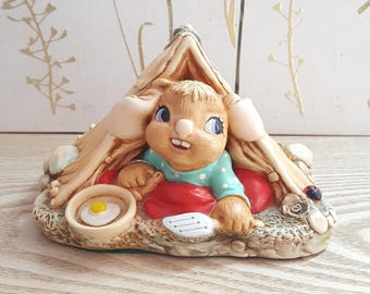Pendelfin SCOUT Rabbit Figurine - Rabbit Family Circle Series | Pre-owned