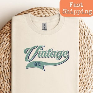 1972 Vintage shirt, Vintage t-shirts for men and women, Born in 1972, Made in 1972 shirt, 52nd birthday shirt gift idea, awesome since 1972