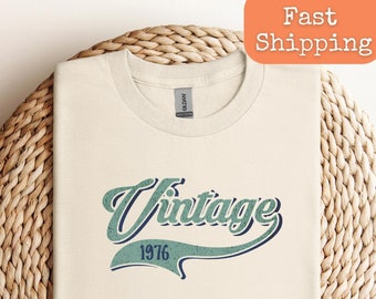 50th birthday gift idea, Vintage t-shirts for men and women, Born in 1976, Made in 1976 shirt, 50th birthday party, 50 Years old gift