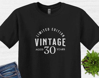 Camisa vintage de edição limitada de 30 anos, camisa de 30 anos, presente de 30 anos, presente de aniversário, camiseta feminina de 30 anos, nascida em 1994