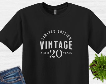20 Birthday Limited Edition Vintage Shirt, 20th Birthday T-Shirt for men and women, 20 anniversary sweatshirt, 20 years old t-shirt, 2004