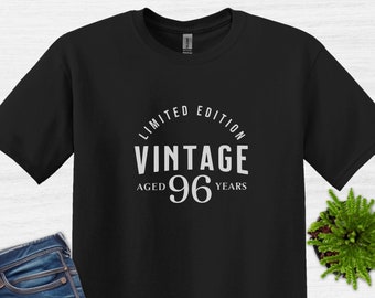 96 Birthday Limited Edition Vintage T-Shirt, 96th Birthday Shirt, Funny 96th Birthday party T-shirt for Men and Women, Born in 1928 awesome