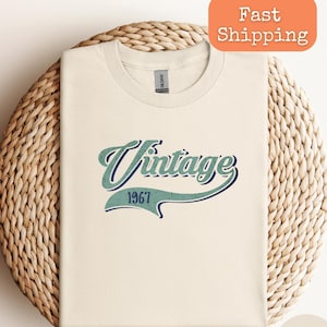Vintage 1967 T-Shirt: 57th Birthday Gift