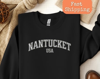 Nantucket Massachusetts tröja, Nantucket vibbar, Nantucket tröja, strandtröja, Nantucket strandtröja, Nantucket present
