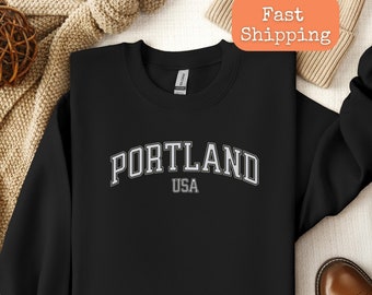 Portland Oregon Sweatshirt, Portland Sweatshirt, Portland Hoodie, Portland Clothing, Portland Tee, Oregon T-Shirt, Portland souvenir gift