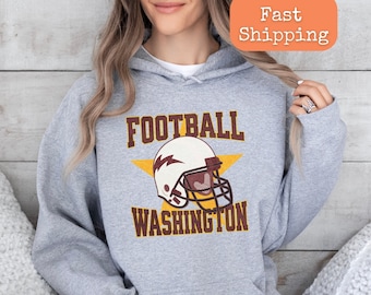 Washington Football t-shirt, Vintage Football T-Shirt, Retro Washington Sports Fan Tee, Classic American Football Shirt, Game Day Apparel