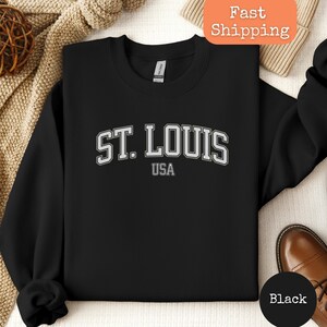St. Louis Missouri Sweatshirt, St. Louis sweatshirt, Missouri crewneck, St. Louis Sweater, St Louis baseball fan, St Louis shirt gift