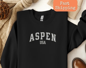 Aspen Colorado Sweatshirt, Unisex Erwachsene Crew Neck Sweatshirt, Colorado Sweatshirt, Mountain City Shirt, Aspen Tee, Outdoor