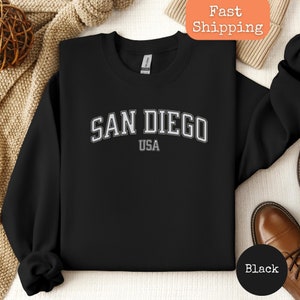 San Diego California Sweatshirt, San Diego sweater crewneck, San Diego T-shirts, Beach sweatshirt, San Diego shirts, San Diego sweatshirt