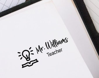 TEACHER Stamp, Personalized Teacher Stamp, Custom stamp for teachers, Meaningful gift for teachers, Teacher appreciation gift Thank you gift