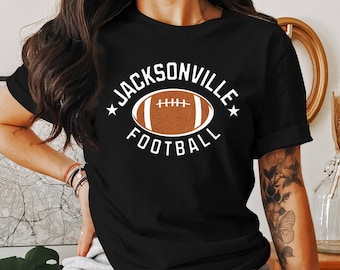 Jacksonville Football T-Shirt, Vintage Sports Tee, Athletic Fan Wear, Casual Game Day Shirt, Retro Jacksonville Football sweatshirt hoodie