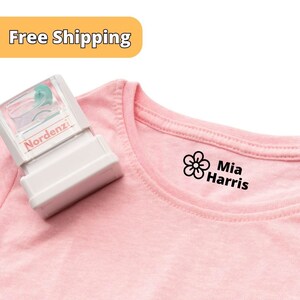 Tampon nom pour vêtements, Tampon vêtements personnalisés pour enfants, Tampons vêtements personnalisés, Tampons uniformes, Tampons garderie