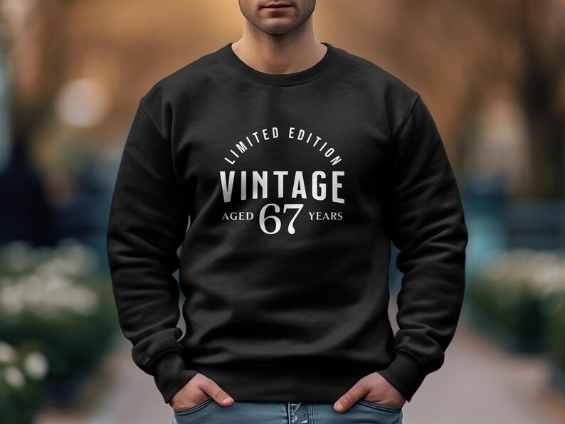 67 Birthday Limited Edition Vintage T-Shirt, 67th Birthday Shirt, 67 Birthday Gift for Men and Women, Born in 1957, 67 years old bday party