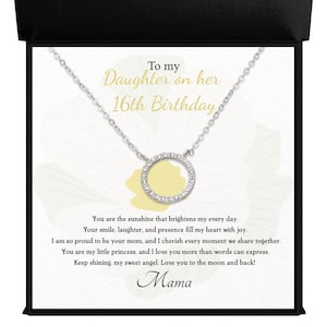 Sweet 16 gifts for daughter from mom | Gift ideas for sweet 16 daughter | Daughter Sweet 16 Gifts | Wheel of Life Circle Necklace