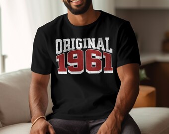 Cadeau- en feestidee 65e verjaardag, origineel T-shirt uit 1961, vintage sweatshirt