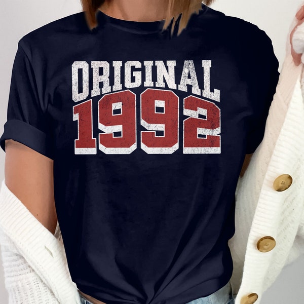 1992 Shirt Original Born in 1992 T-Shirt, 32th Birthday gift Original Birth Year, 1992 Birthday gift, Vintage 1992 shirt, Made in 1992 shirt