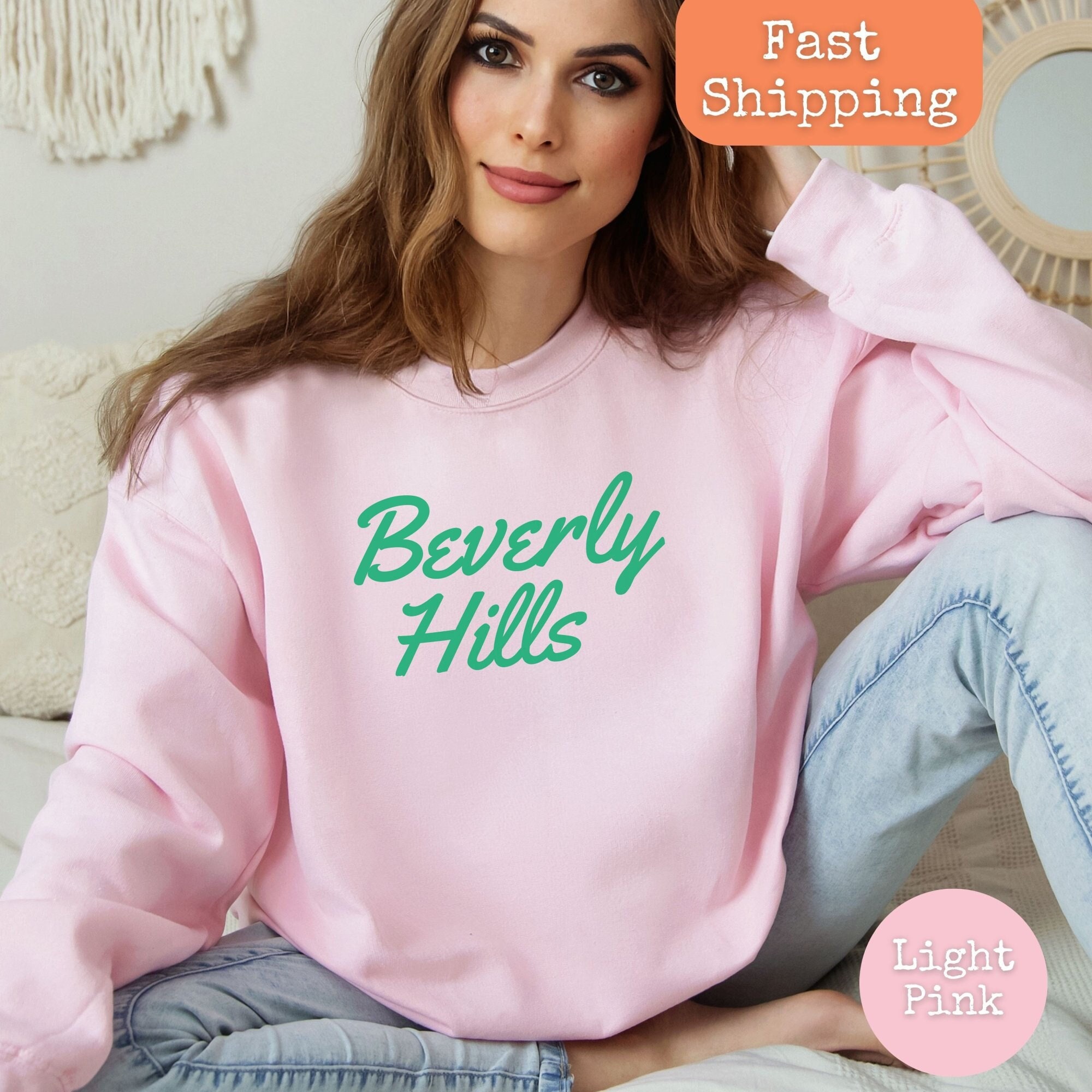 Beverly Hills Sweatshirt, Women's Trendy Sweatshirt, Women's