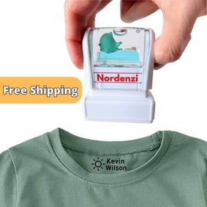 Tampon pour vêtements, tampon pour vêtements, tampon pour vêtements, tampon pour vêtements, tampon pour vêtements pour enfants, tampon pour vêtements pour garderie Nordenzi
