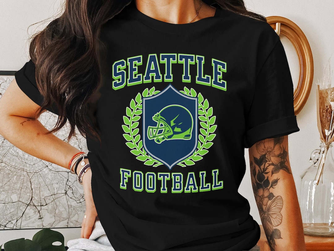 Seattle Team Merch Seattle Football Fan T-shirt, American Football Team Tee, Sports ...