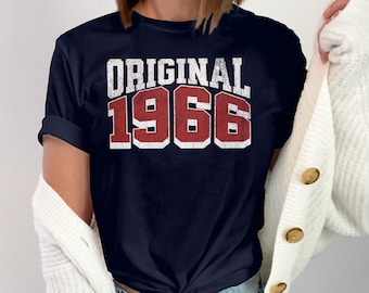 1966 Shirt Original Born in 1966 T-Shirt, 58th Birthday Original Year, 1966 Birthday gift, Vintage made in 1966 shirt, 58th birthday gift