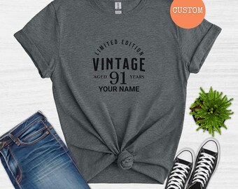 Sweatshirt Anniversaire 91 Ans – Édition Limitée 1934 – Cadeau Rétro Pour 91 Ans – Coupe Classique