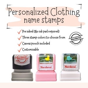 Clothing Name Stamp Personalized Name Stamp Clothes Stamp for Kids