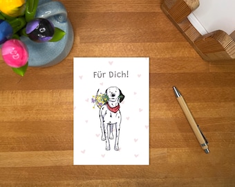 Dalmatian postcard