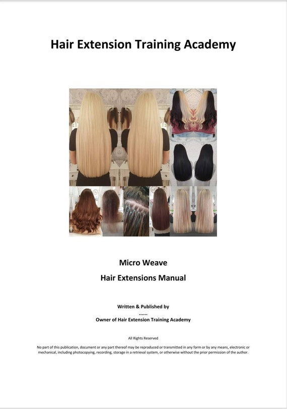 Buy Editable Micro Weave Hair Extension Training Manual Training Online in India - Etsy Buy Editable Micro Weave Hair Extension Training Manual Training Online in India - Etsy