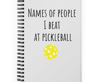 Pickleball Notebook, Funny PIckleball, Pickleball Gifts, Mothers Day Gift, Sports Notebooks, Pickleball Captain Gift, Spiral Notebook