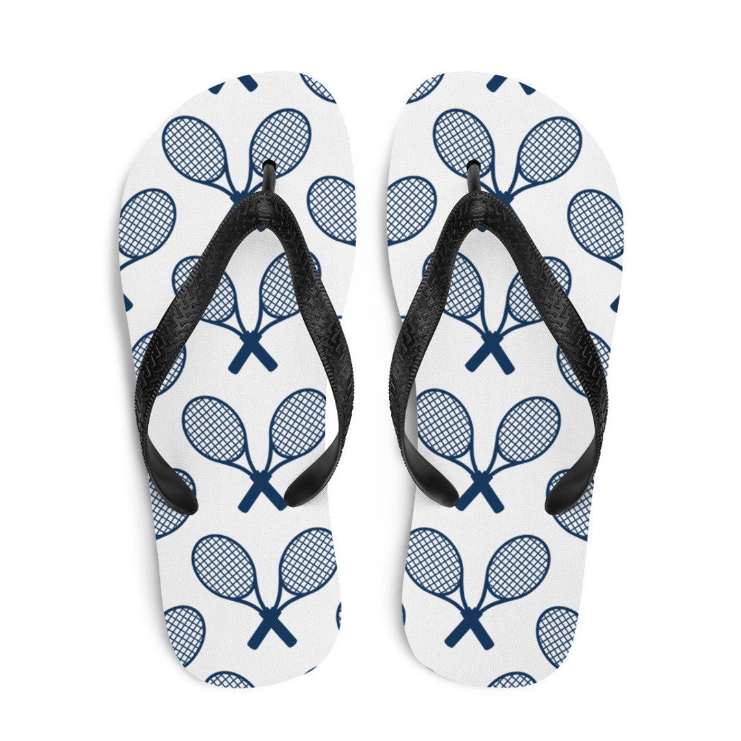 Tennis Racket Flip Flops Sports Flip Flops for Women Tennis - Etsy