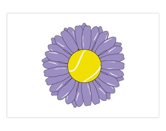 Note Cards, Tennis Gifts, Flower Note Cards, Flower Gifts For Her, Tennis Stationary, Tennis Captain Gifts, Mothers Day Gift